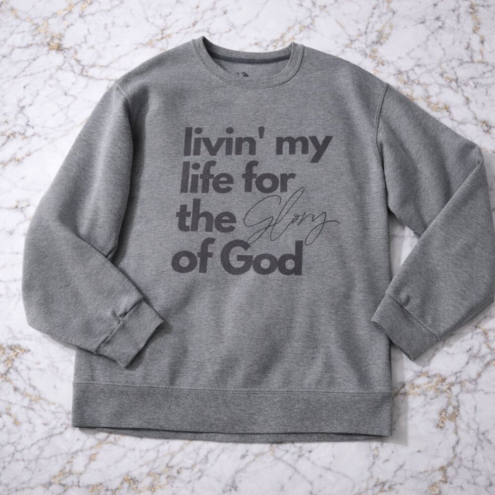 Size Medium Christian Cotton Sweatshirt - Picture 3 of 3